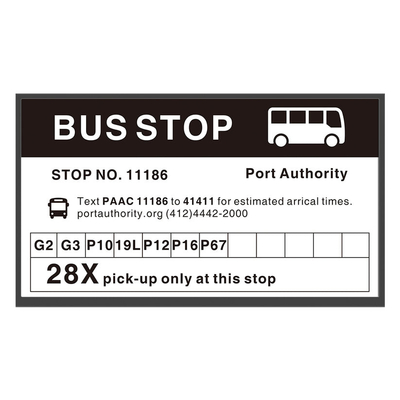 31.2 polegadas de papel eletrônico tela de exibição Aplicar no sinal da estação de ônibus