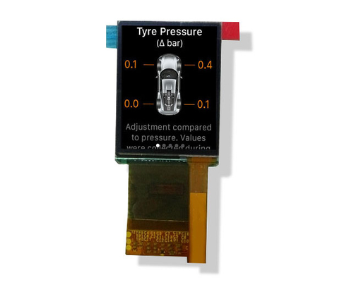 1Ecrã LCD AMOLED de 45 polegadas com 350 luminosidade, resolução 272x340, 24 pinos, interface MIPI, módulo de exibição de pequeno tamanho com funcionalidade táctil