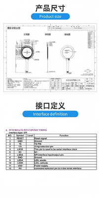1.38 inch IPS TFT LCD Module with 240RGBx240 Resolution and SPI Interface