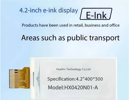 4.2 polegadas E-paper Display com 400x300 Resolução e 180° ângulo de visão