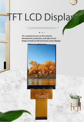 Tela IPS TFT de alto brilho de 2,35 polegadas com resolução 320 (RGB) x480 e interface RGB de 700nits ST7701S IC 5LEDS All View Intrument testing