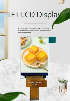 Tela IPS TFT de 2,0 polegadas com resolução 240 (RGB) x320 ST7789V IC 320nits RGB interface de 8 bits Tela de equipamentos médicos com visualização total